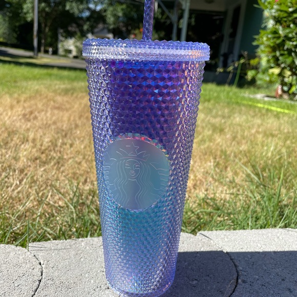 STARBUCKS BLUE PURPLE OMBRÉ STUDDED COLD CUP 24OZ